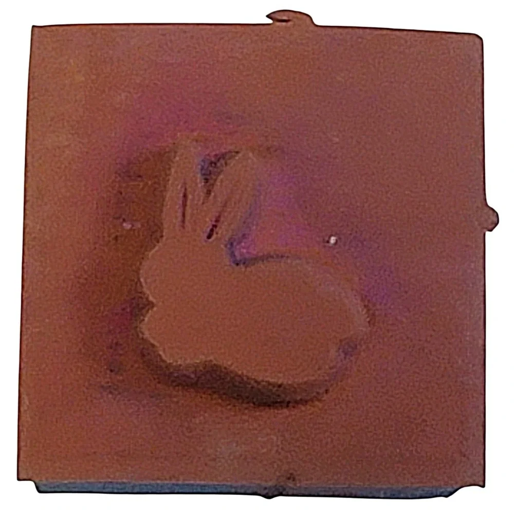 VTG‎ Easter Rubber Stamp Set 10 Pc Foam Bunny Egg Chick Carrot Basket Jelly Bean